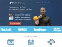 Tablet Screenshot of kettlebellsworkouts.com